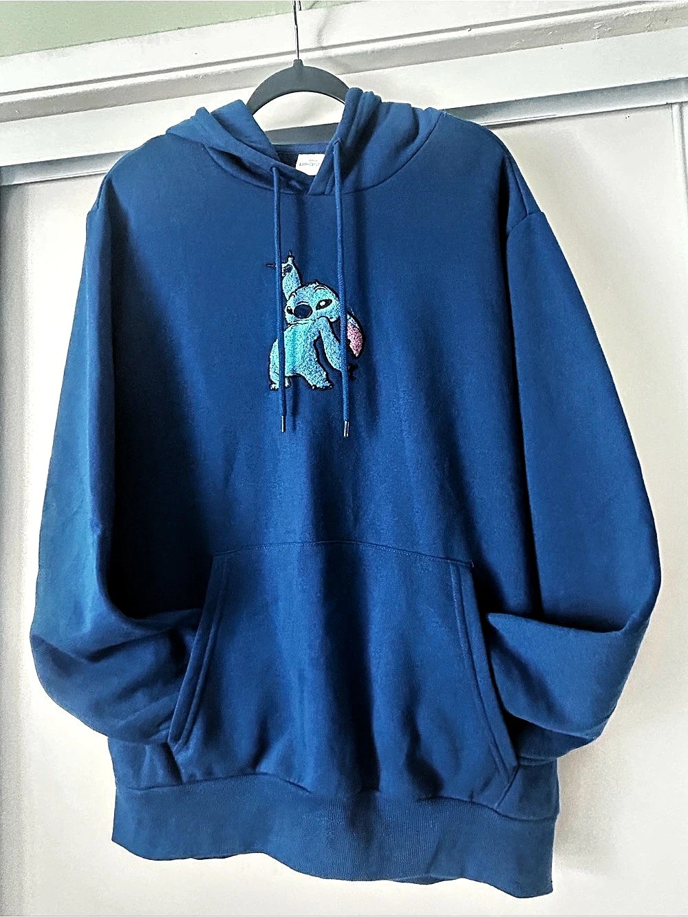Disney Lilo & Stitch hoodie Blue Pullover Hoodie Like New